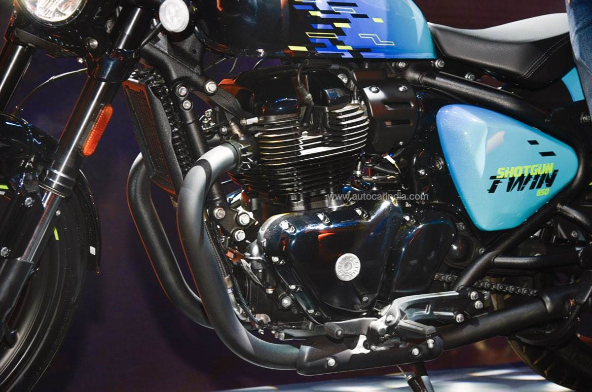 The engine is shared with the Super Meteor 650 and expect output figures to be in the same ballpark.